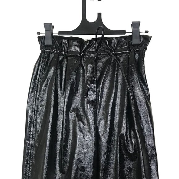 Aritzia Wilfred Black Jive Pants High Waister Faux Leather Pants Size  XS - Picture 4 of 8